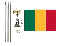 Mali 3x5 ft Outdoor Flag and Flag Pole