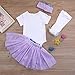 YOUNGER TREE Baby Girls 1st Birthday Mermaid Outfit Romper Headband Leggings Tutu Dress Sequin Bowknot Princess Skirt Sets (12-18 Months, White # Mermaid)