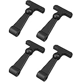 ULXIOM 4 Pack Cooler Replacement Rubber Latches Fit for YETI RTIC Coolers, Quick Mounting, Black