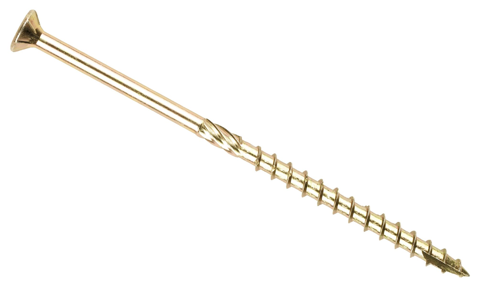 6mm x 70mm (40mm) (Pack of 20) Yellow 'M' Hardened Countersunk Torx Wood Timber Construction Screw Sleepr Screws with Flat Head High Performacne Carpenter Screws X10-X12BC