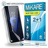 Sumsung Galaxy S9 Plus/S9+ Film Screen Protector Liquid, MiiKARE Screen Protector Galaxy S9 Plus Film Front and Back Full Screen Protector Case Friendly TPU Flexible Wet with Applicator [ 2 Pack ]