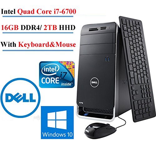 DELL XPS 8900 Intel Core i76700 up to 4GHz QuadCore Gaming Desktop, 16GB DDR4, 2TB HHD,GeForce