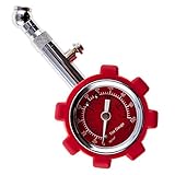Heavy Duty Tire Pressure Gauge (0-100 PSI Mechanical Gauge) Check Tire Pressure Accurately - For Use on Your Car, Motorcycle, or Bicycle - Extend the Life of Your Tires and Improve Your Fuel Economy.