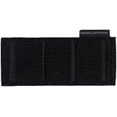Eberlestock Fade Molle Adapter - Hook and Loop Backing - Secure Accessories - 3x1 Strong Panels - Black (Pack of 2)