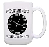 CPA Gift Accountant Clock I'll Sleep After Tax