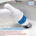 Power Spin Scrubber Cleaning Brush - Upgraded Electric Scrubber with 3 Brush Heads, Extension Handle, Rechargeable Battery - Turbo Cordless Handheld Bathroom, Floor, Tile, Shower, Bathtub Cleaner