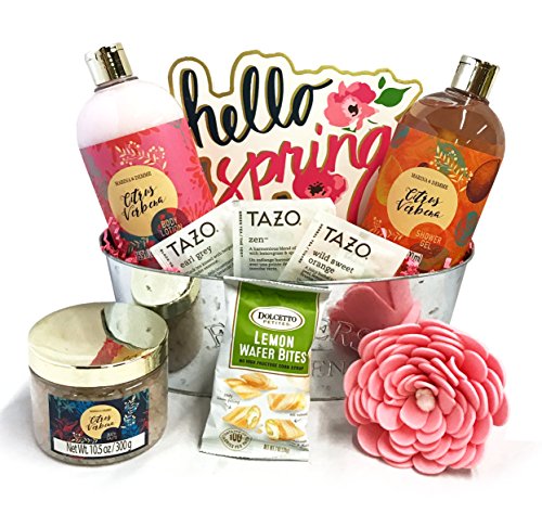 image for Golden Gift Box Peace and Relaxation Spa Bath and Body Gift Set - Perf
