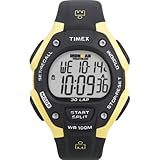 Timex Men's T5E921 Ironman Traditional 30-Lap Black/Yellow Resin Strap Watch