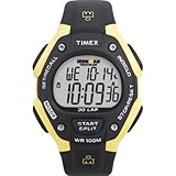 Timex Men’s T5E921 Ironman Traditional 30-Lap Black/Yellow Resin Strap Watch