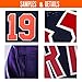 Custom Purple Mesh Personalized Football Jerseys Embroidered Team Name and Your Numbers