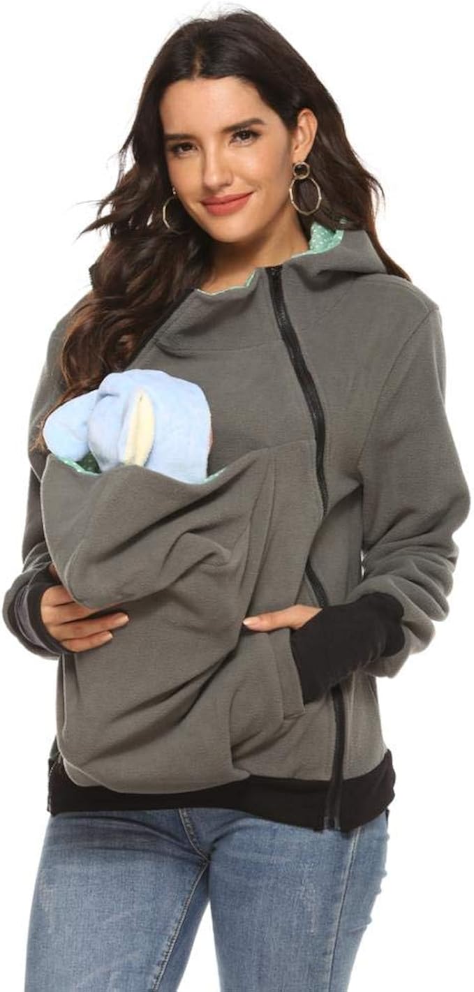 hoodie with baby pouch