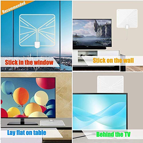 image for Aurola Digital TV Antenna, Best 60 Miles Range HDTV Indoor Antenna wit