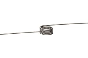 ASSOCIATED SPRING RAYMOND 302 Stainless Steel Torsion Spring, Left Hand Wind Direction, 180° Deflection, 0.224" OD, 0.025" Wire Size, 0.75" Leg Length, 0.14" Mandrel Size, 0.213" Min. Axial Space (Pack of 10)