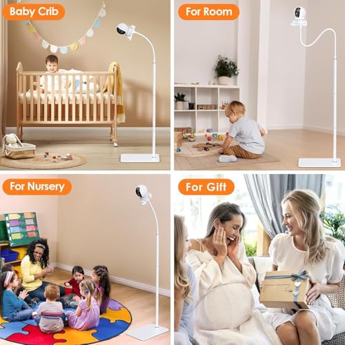 Dsocool 180cm Baby Monitor Floor Stand Holder Compatible with Infant Optics, Hello Baby, Nanit Floor Stand, Motorola, Vava, Baby Monitor Mount for 1/4'' Screw, Adjustable & Universal Mount