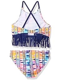 Ángel playa Big Girls 'flecos Bikini impresión Tribal Swim Set
