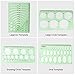 11 Pack Drawings Templates Technical Stencils Measuring Template Plastic Geometric Rulers for Art,Office,School and Engineering