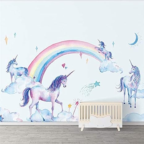 Gratuit Images Aquarelle Fraiche Peint A La Main Tianma Arc En Ciel Licorne le plus cool salutations