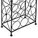 F2C 23 Bottles Wine Rack Stand Floor Wine Holder Metal Construction Free Standing Elegant French Style