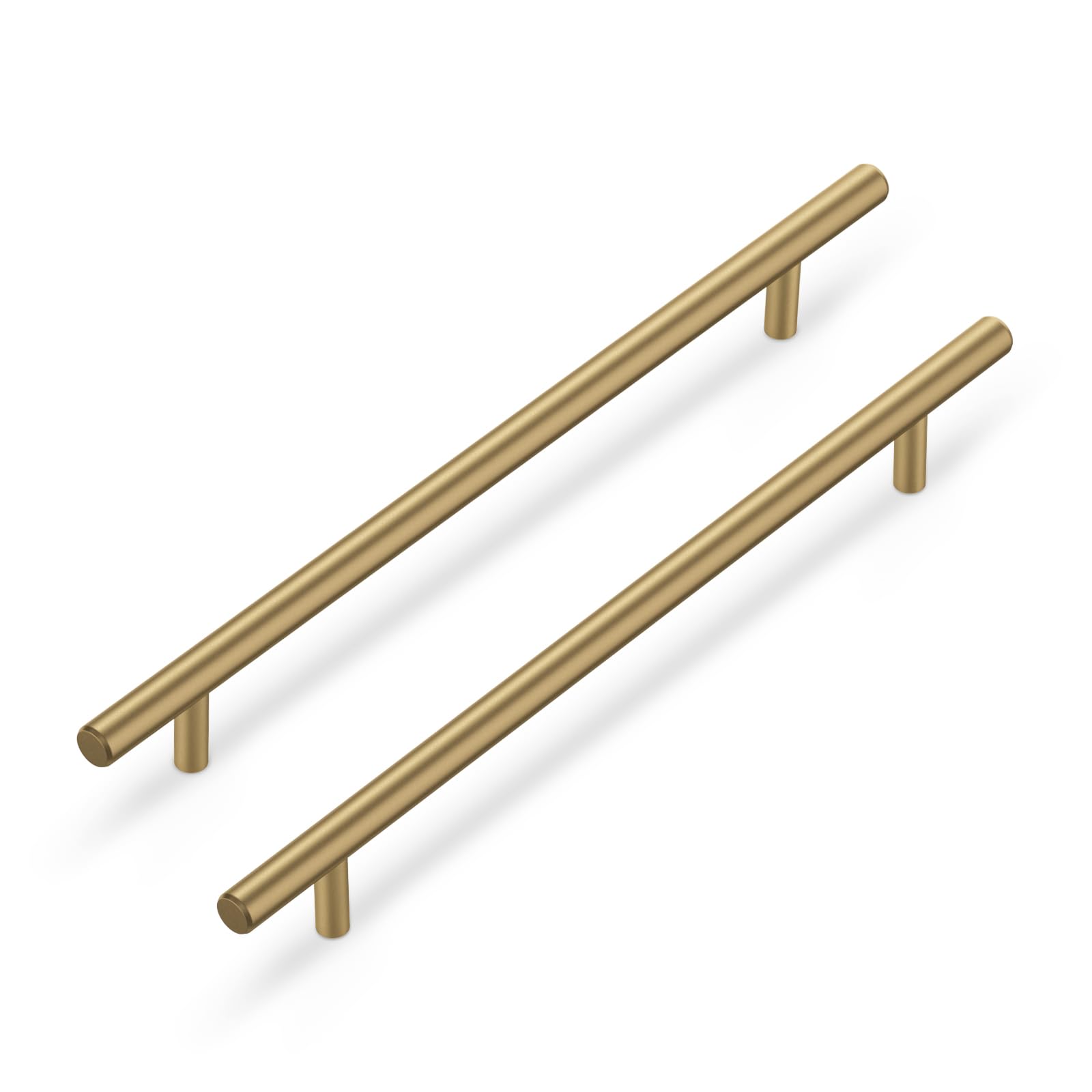 LONTAN 10 Pack Cabinet Handles 160mm in Champagne Bronze - Stainless Steel Kitchen Door and Wardrobe Handles for Cupboard, Drawers, Bathroom