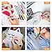 Paint Markers for Glass, Metal, Plastic, Wood, Ceramic, Porcelain, Rocks, Paper, and Clothes, with 68 Drawing Stencils and Fabric Case – 12 Fine Point Permanent Pens for Detail Work – Acrylic Markers