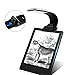 Clip On Book Light Reading Light USB Rechargeable Reading Lamp Eye Care Double As Bookmark Flexible with 4 Level Dimmable for Book eBook Reading in Bed, Kindle, iPad(Black)