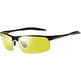 YIMI Polarized Photochromic Driving Sunglasses For Men Aluminum Half Frame Sports Sun Glasses