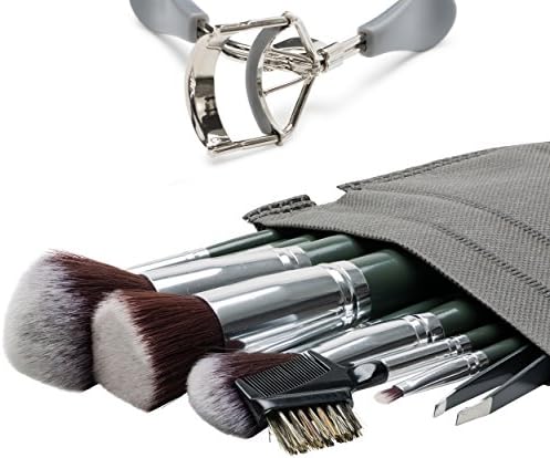 ICINI 11 Piece Makeup Brush Set (Grey)