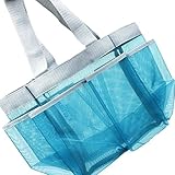 Go Fresh Shower Caddy, Now 30% Larger Than Most Caddies - 7 Pocket, Aqua Blue, Quick Dry & Rustproof