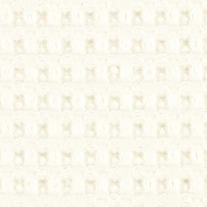 Fabulous Fabrics Waffelpiqué 1,1 cm – wollweiss — Meterware ab 0,5m — Oeko-Tex-Standard 100 — zum Nähen von Nachtwäsche