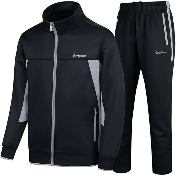 MoFiz Chandal Cropped Casual Straight Para Hombre, Juego De 2, Verde