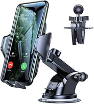 VICSEED Car Phone Mount, [Thick Case & Big Phones Friendly] Long Arm Suction Cup Phone Holder for Car Dash