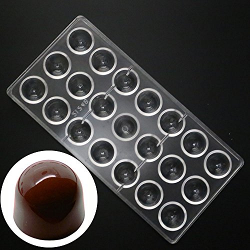 Grainrain polycarbonate chocolate mold polycarbonate chocolate bar mould Bullet Clear Hard Plastic candy pastry tools - Big Size (19322)