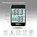 Hygrometer Thermometer, TACKLIFE Digital Indoor Temperature Humidity Gauge with Alarm Clock, MAX-MIN Mode, Current Time/Date Display - HM02