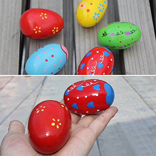 image for Kangkang@ 6 PCS 10 x 6cm Colorful Baby Kids Wooden Musical Percussion 