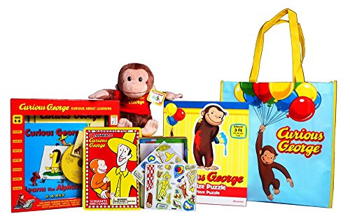 curious george magnetic tin play set