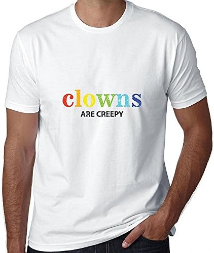 Starwshton Clowns Are Creepy - Colorful Funny Men's T-Shirt