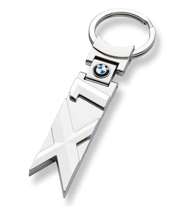 BMW Genuine Key Ring Key Chain Keyfob Pendant Metal Finish X1 Series