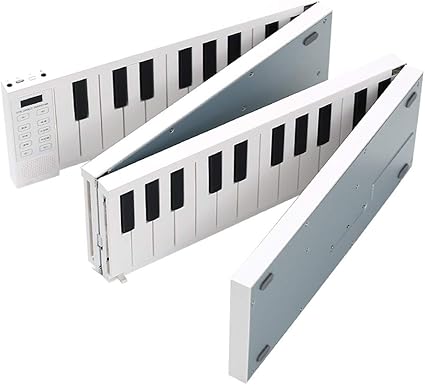 Amazon Eookall 折りたたみ式ピアノデジタルピアノポータブル電子キーボードピアノピアノ学生楽器用 楽器 音響機器 楽器 音響機器