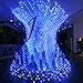 Ankway Solar String Lights Blue 200 LED Fairy Lights 3-Strand Copper Wire Light 8 Modes 72ft Outdoor String Lights Waterproof Twinkle Lights for Patio Tree Garden Fence Indoor Wedding Party