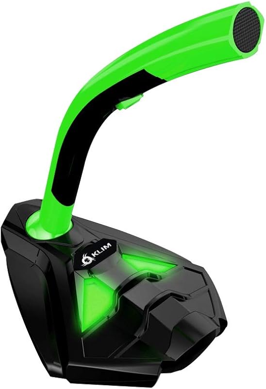™ Microfone USB de Voz com Base de Computador - Microfone de Secretária, Microfone para Jogadores - Verde e Preto - Nova Versão — foto 5 de 6