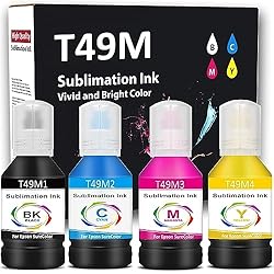 4x140ml T49M Autofill Sublimation Ink Compatible