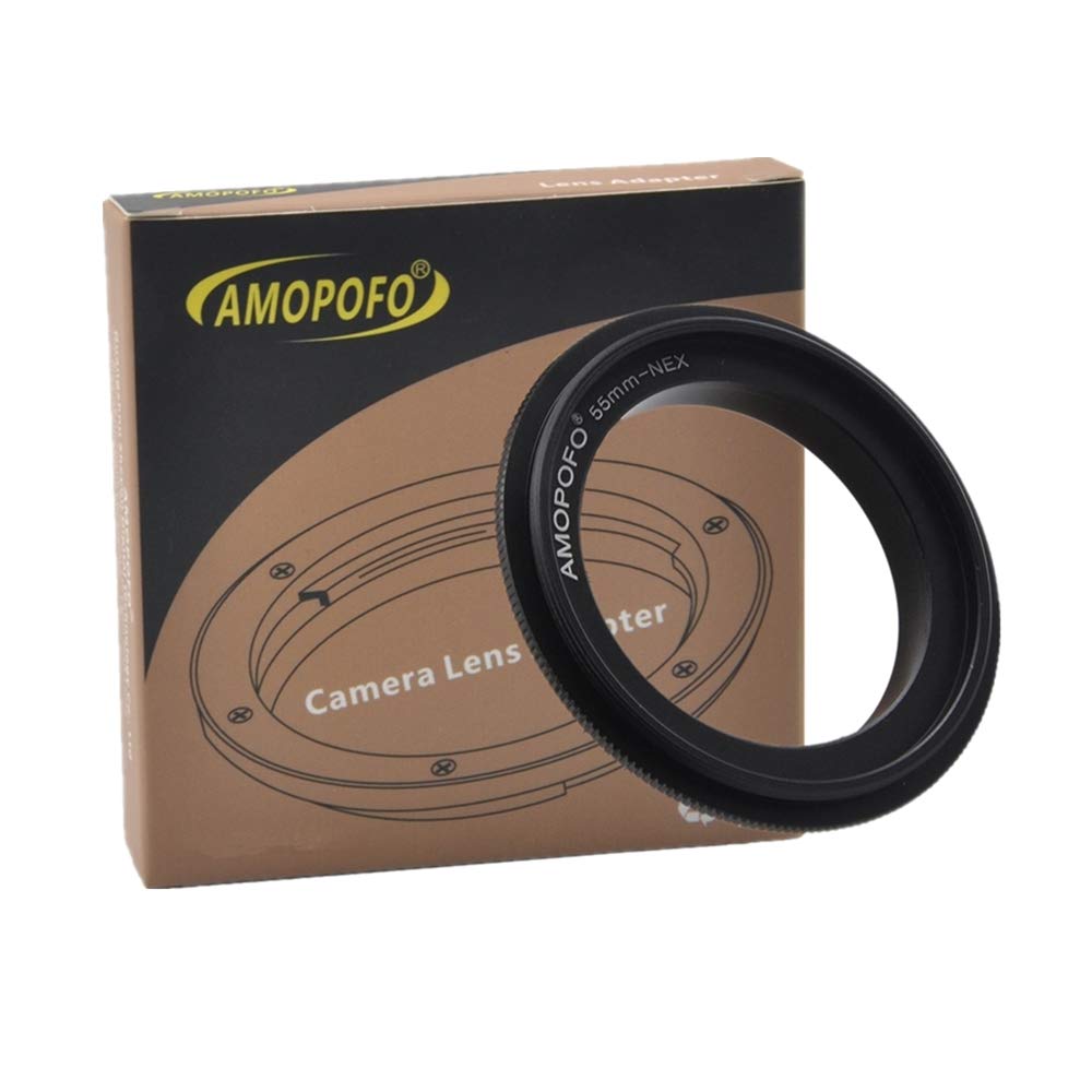 55mm to NEX Macro Reverse Ring.Adapter for macro photography.Compatible with for Sony Alpha E-Mount A6500 A6300 A5100 A6000 A5000 A3000 NEX-3 NEX-5 A7RIII A9 A7III A7 A7s A7R A7II A7RII A7SII