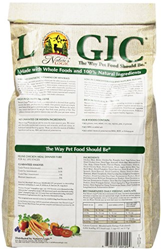 Nature'S Logic 858155001294 Dry Cat Chicken, 3.3-Pound Bag