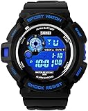 Aposon S-Shock Military LED Digital Quartz Watch Water Resistant Sport Watches Multifunctional - Blue