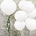 5pcs Large White Balloons Giant 36 Inch Big White Balloons Jumbo Latex White Balloon for Wedding Birthday Baby Shower Carnival Party New Year's Day Decorations