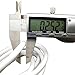 BCQLI US Plug 3Core Lamp Cord Has Button Switch, Plug, Stripped Ends Ready for Wiring -9.8 Feet White