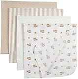 Gerber Big Unisex Child 4 Pack Flannel Rec. Blanket