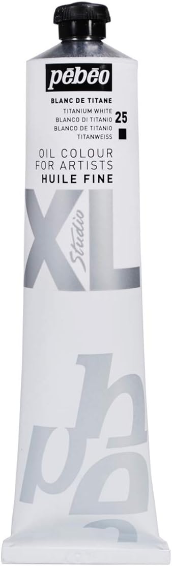 PEBEO Fine Oil XL 200ml Titanium White Oil Paint - Rich Pigment