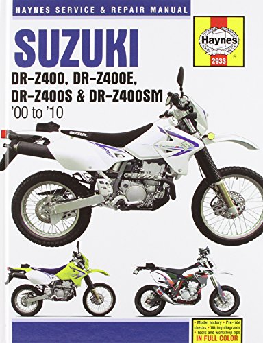 Suzuki DR-Z400/DR-Z400E/DR-Z400S & DR-Z400SM 2000-2010 Repair Manual (Haynes Powersport)