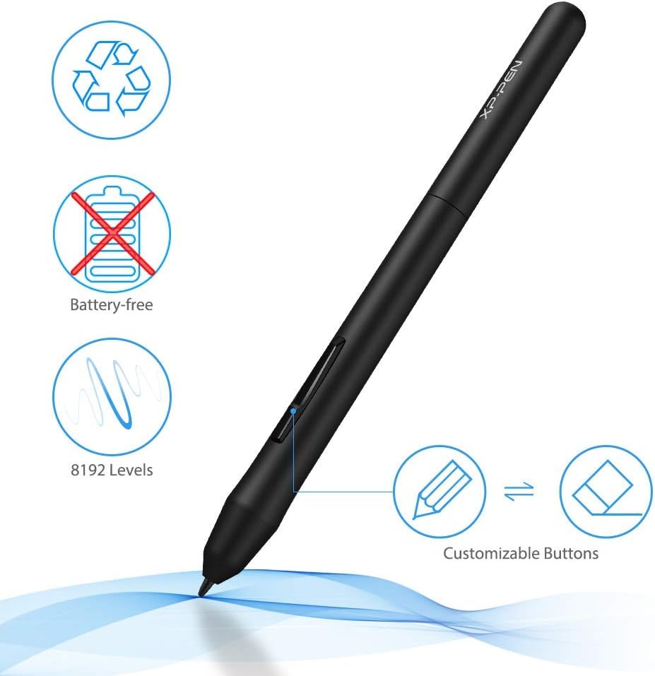 XP-Pen StarG640 6x4 Inch OSU! Ultrathin Tablet Drawing Tablet Digital Graphics Tablet with Battery-Free Stylus(8192 Levels Pressure): Computers & Accessories